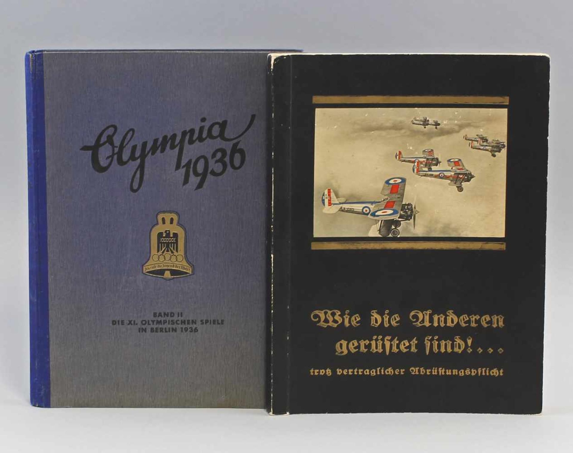 2 Sammelbilder-Alben 1934/36:. dabei Olympia 1936 Bd. II (1936, 1601.-1700. Tausend, wohl