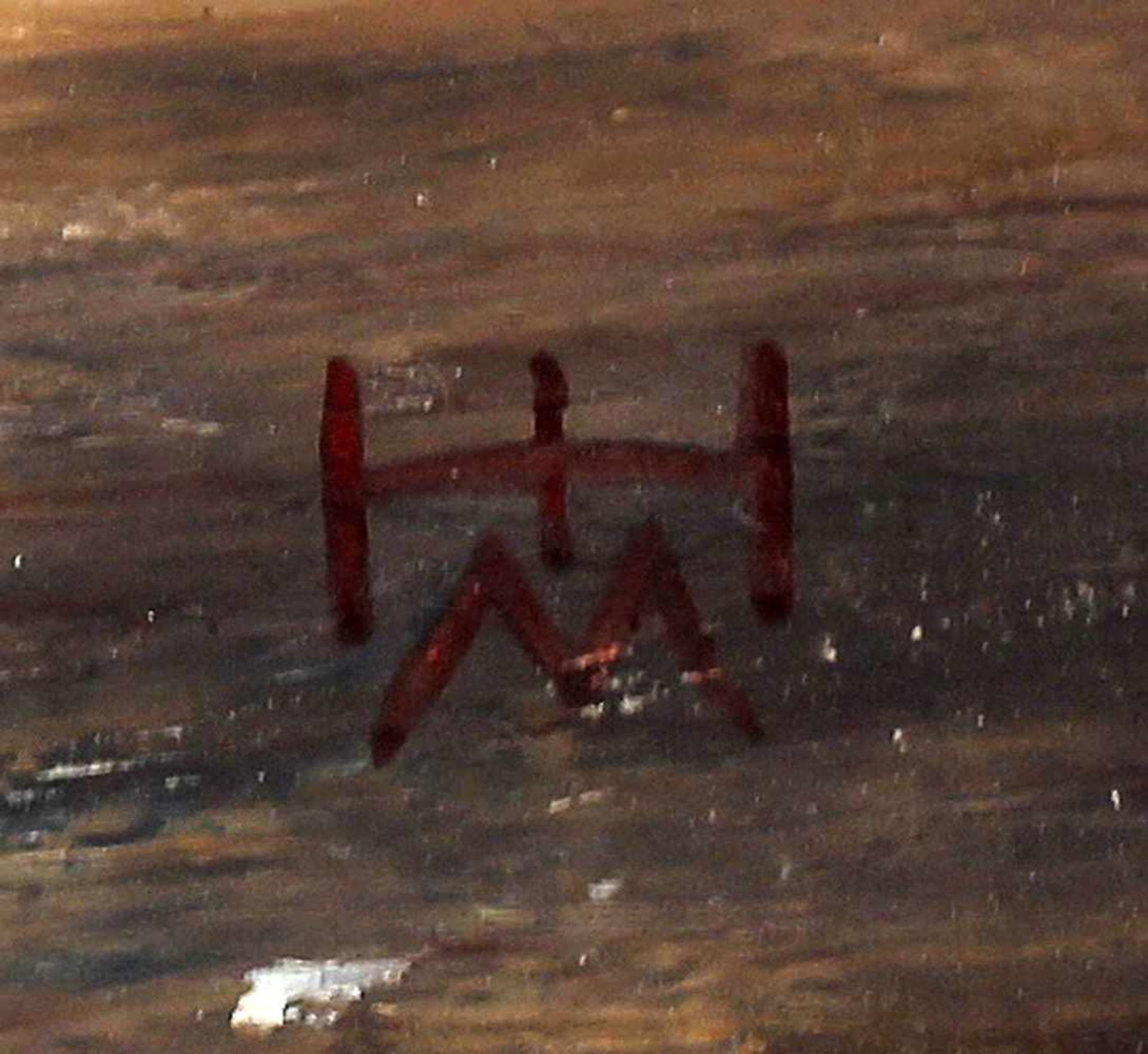 Monogrammist, Stilleben.. re. u. monogramm. "HHM", Öl/Maltafel, schöner Strauß aus weißen - Bild 2 aus 2