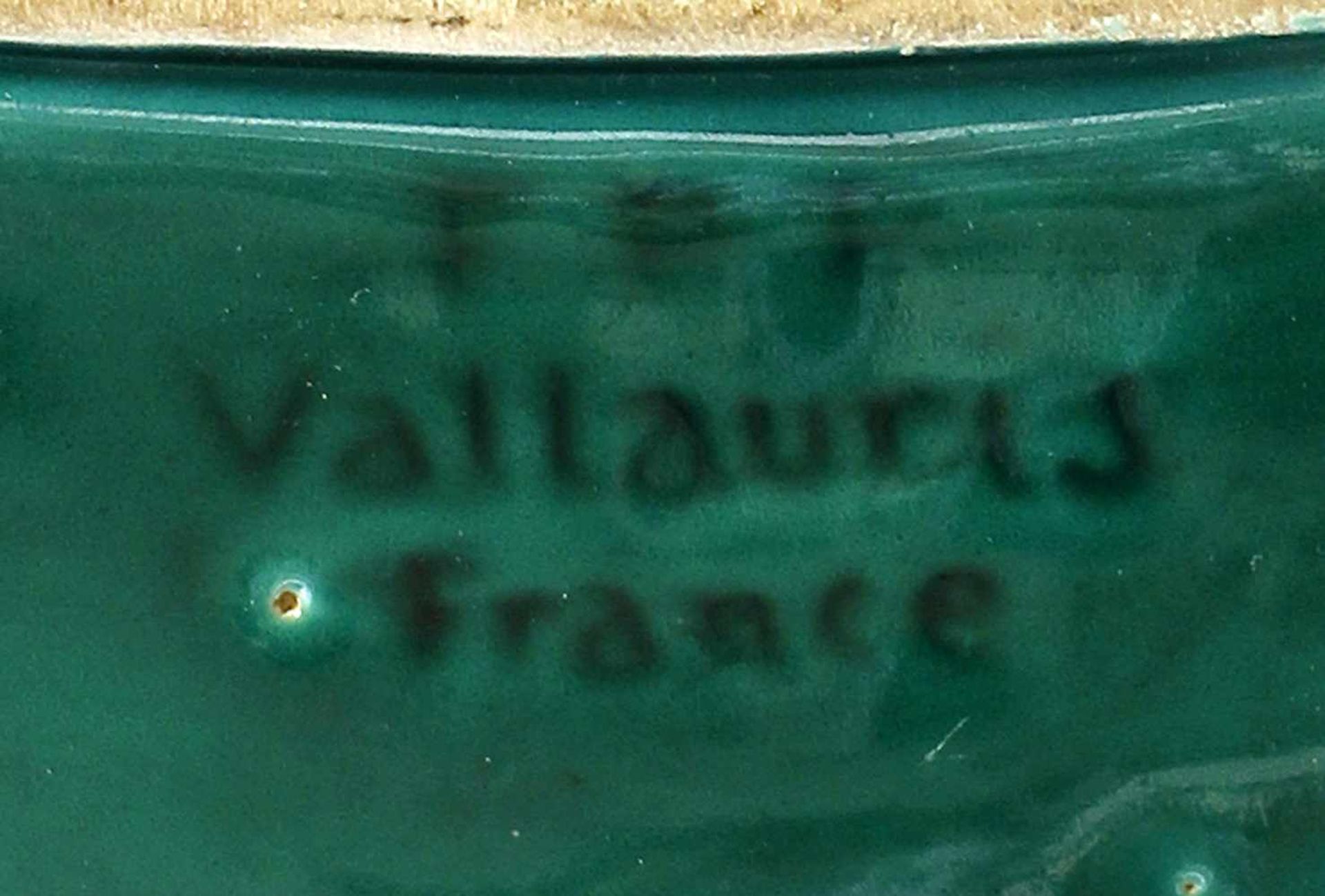 Platte Vallauris.: gemarkt Vallauris, Faiences Poteries Provencales, 50er Jahre, Frankreich, - Bild 2 aus 2