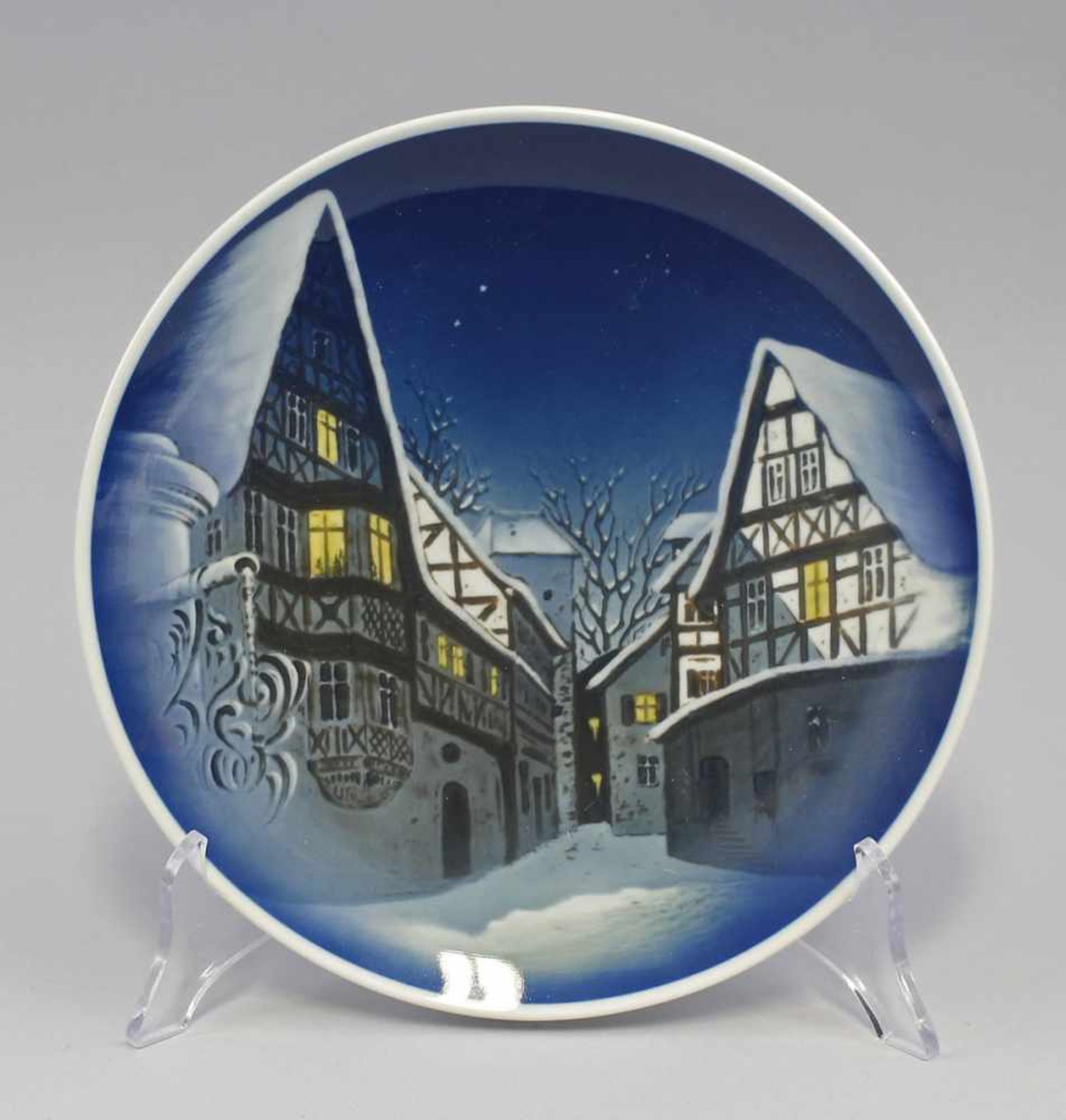 Hein, W., Weihnachtsteller Rosenthal. gemarkt Rosenthal, Kunstabteilung Selb, Motiv-Entw.: Willi