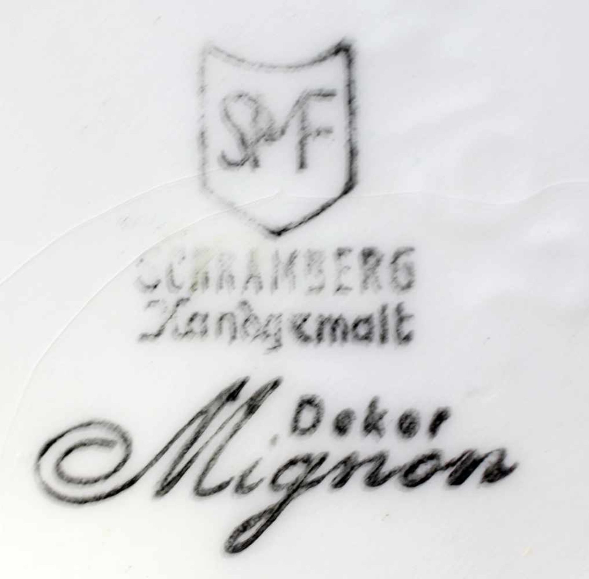 Vase Schramberg "Mignon". 1953-56, gemarkt "SMF". Schramberger Majolika Fabrik, Mod.-Nr. 4192, Dekor - Bild 2 aus 2