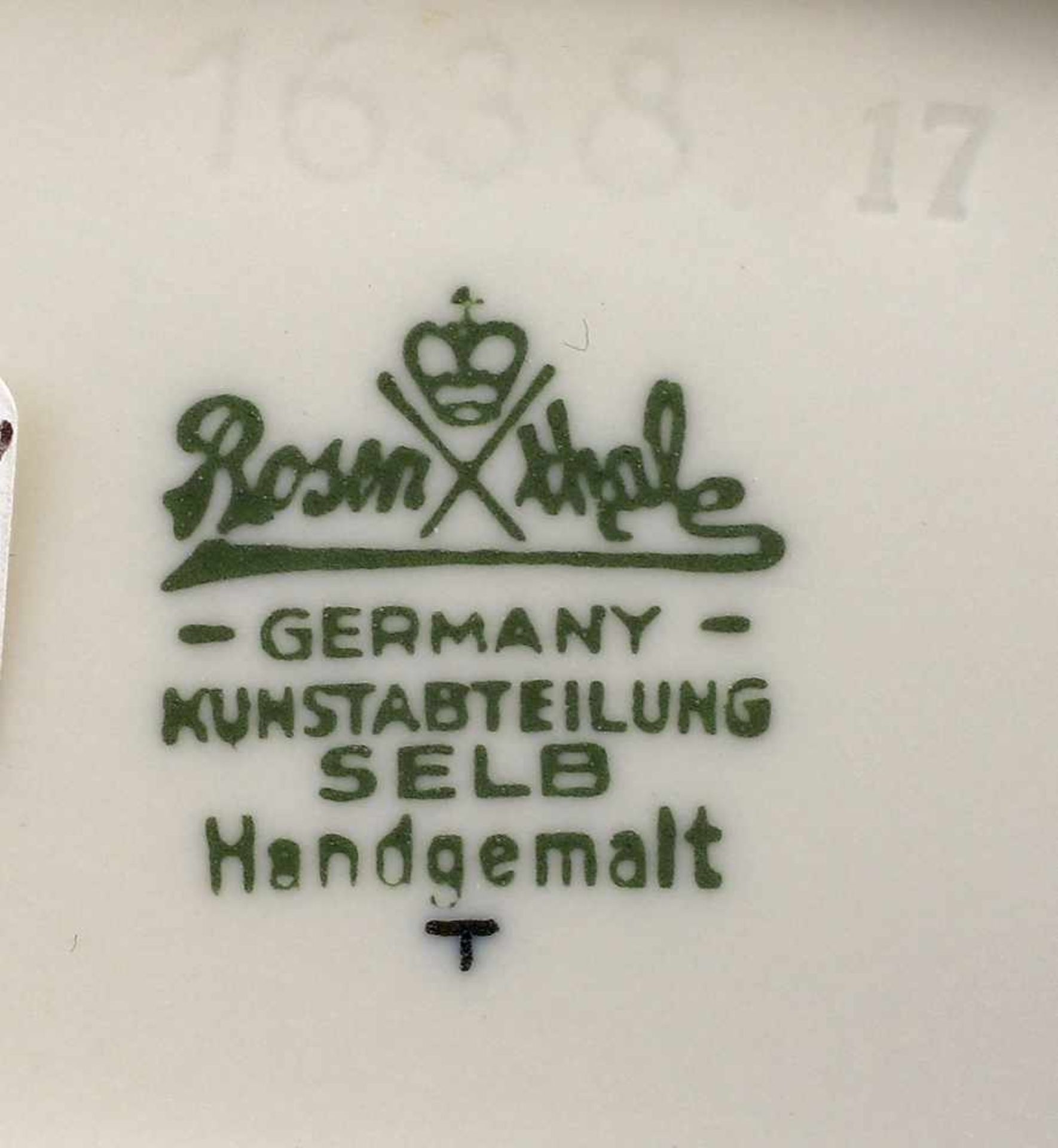 Rempel, R., Rehgruppe Rosenthal gemarkt Rosenthal, Kunstabteilung Selb, 1948, Mod.-Nr.1638, - Bild 2 aus 2