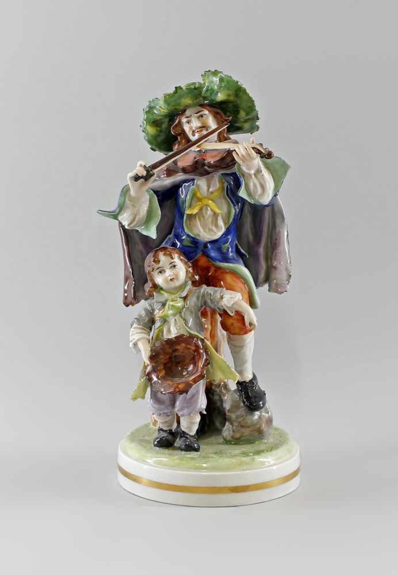 Zigeuner mit Kind Ernst Bohne gemarkt Ernst Bohne & Söhne, Rudolstadt, Thüringen, in Handarbeit