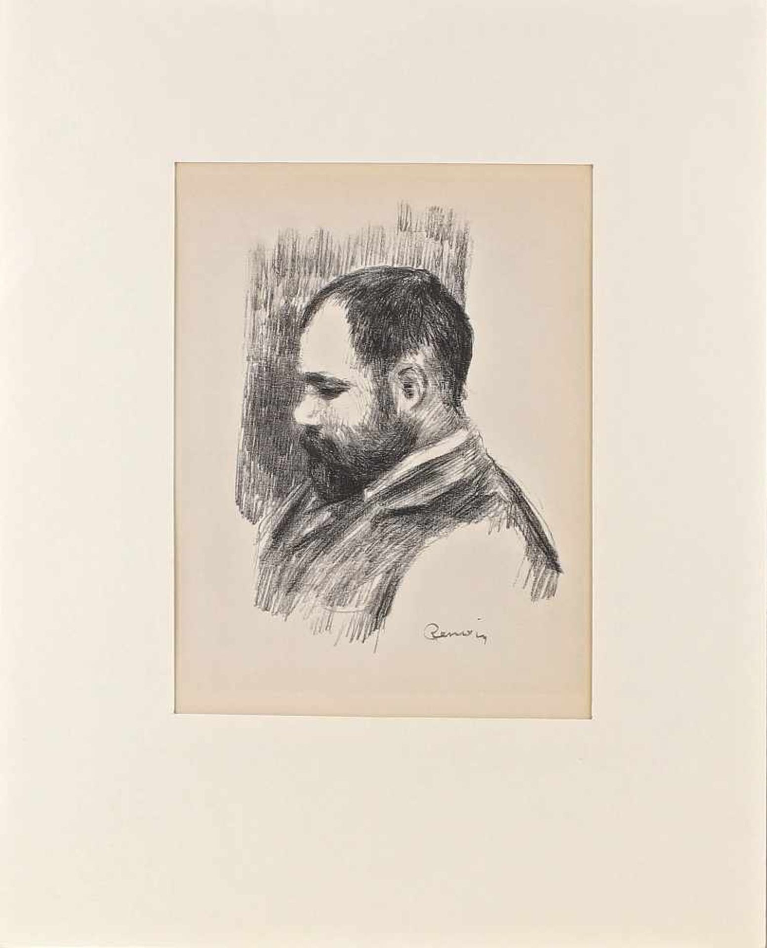 Renoir, Ambroise Vollard lithographische Reproduktion nach Auguste Renoir aus Claude-Roger Marx: "