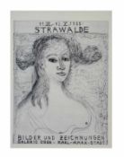 Strawalde (Jürgen Böttcher) (1931 Frankenberg) (F) Bilder und Zeichen - Galerie Oben, Radierung