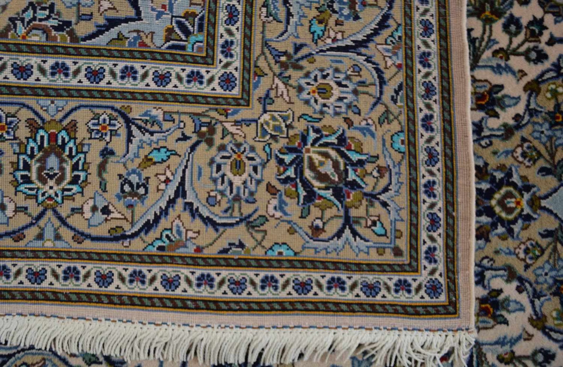 Keschan Persien, Wolle auf Baumwolle, 225 cm x 135 cm - Bild 4 aus 4