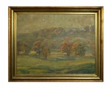 Max Doerner (1870 Burghausen - 1939 München) Landschaft mit Bäumen, Öl auf Leinwand, 64 cm x 80,5