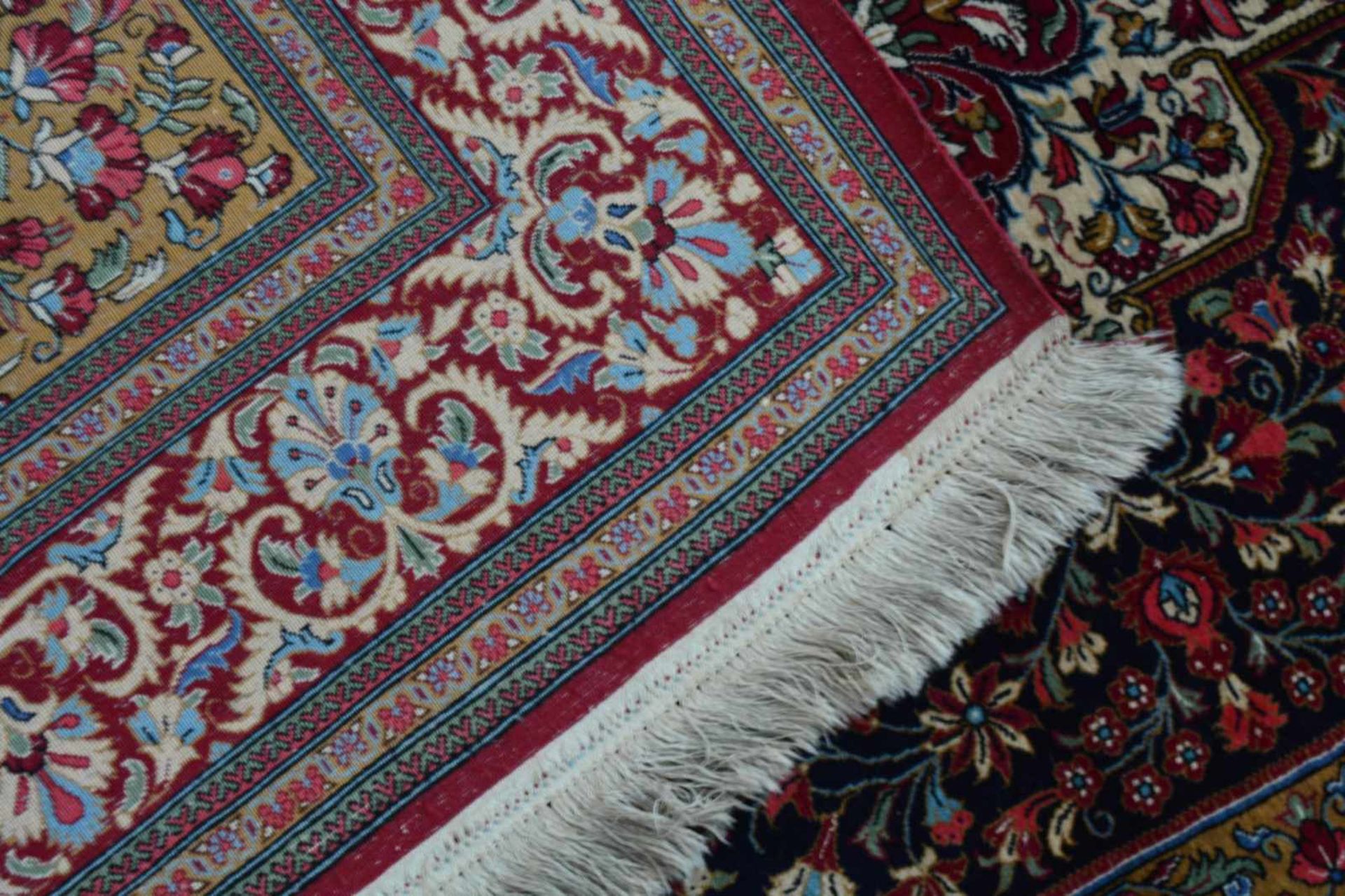 Ghom Persien, Wolle auf Wolle, 215 cm x 141 cm - Bild 3 aus 3