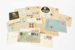 Album mit Briefumschlägen privater Korrespondenzen Ab 1866 bis ca. 1972, gesammelte Umschläge und