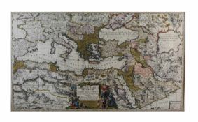 Nikolaus Visscher (1618 - 1679, Amsterdam) Magni Turcarum Domini Imperium in Europa, Asia et Africa,