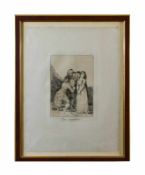 Francisco de Goya (1746 Fuendetodos, Aragón - 1828 Bordeaux) Que sacrificio, Blatt Nr. 14 aus dem