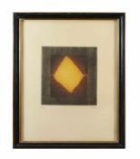 Arthur Luiz Piza (1928 Sao Paulo) Pyramide Jaune, Farbaquatintaradierung auf Papier, 51 cm x 38 cm