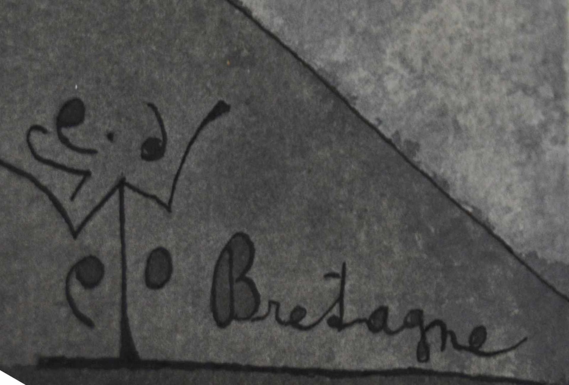 Ladislav Novak (1925 Turnov - 1999 Trebíc) (F) 'Bretagne', Aquarell und Tusche auf Büttenpapier, - Bild 2 aus 2