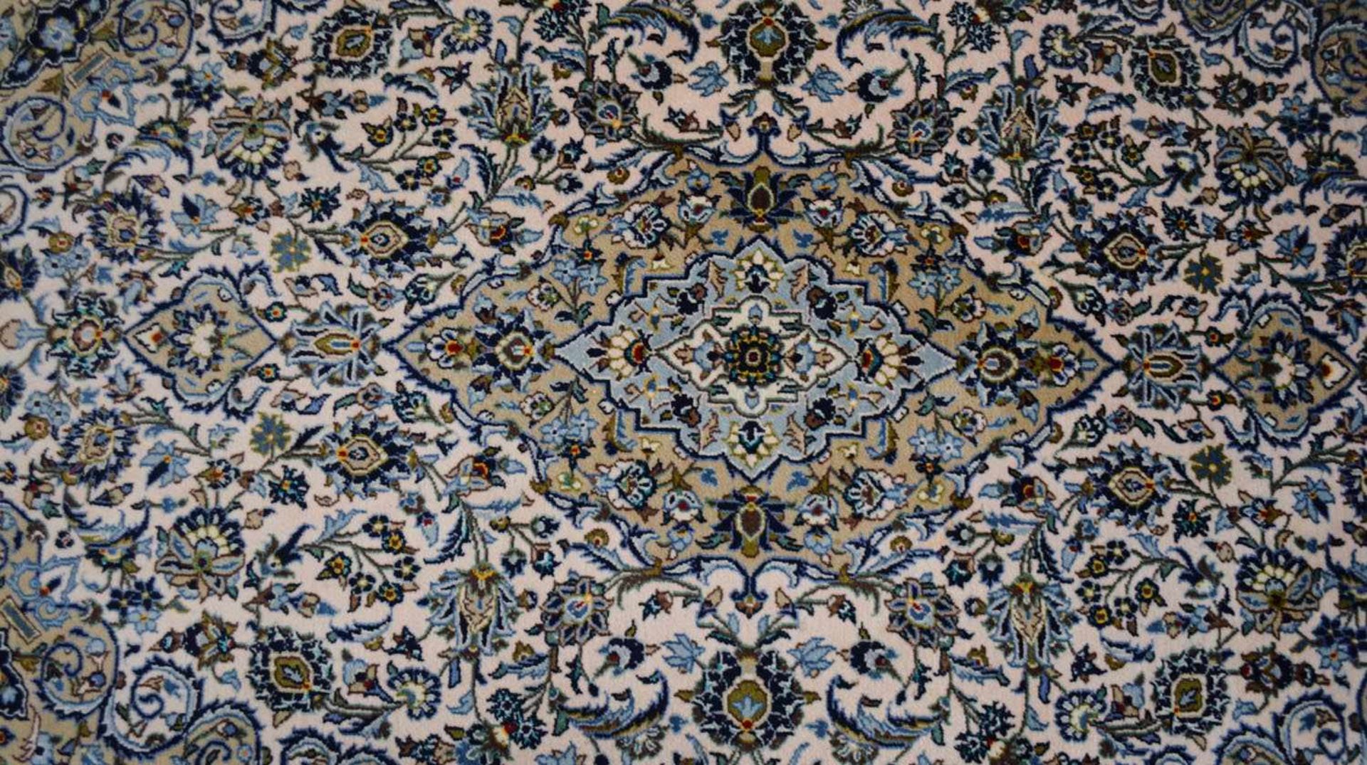 Keschan Persien, Wolle auf Baumwolle, 225 cm x 135 cm - Bild 2 aus 4
