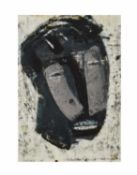 Thomas Hartmann (1950 Zetel) Kopf, Öl auf Papier, 41 cm x 29 cm, verso Bleckede bezeichnet, 91