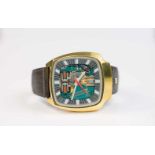 Herrenarmbanduhr Bulova, Accutron Spaceview 100 year anniversary, 1975, Quarz, Gehäuse Edelstahl,