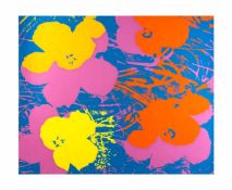 Andy Warhol (1928 Pittsburgh - 1987 New York) (F) Flowers, Farbserigrafie, 91,2 cm x 91,2 cm