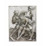 Lucas van Leyden (1494 Leiden - 1533 ebenda) Der letzte Trunk Christi, Kupferstich auf Papier, 1513,