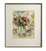 Marc Chagall (1887 Witebsk - 1985 Paul de Vence) (F) Les Anemones, Farblithografie, 1974, 31 cm x