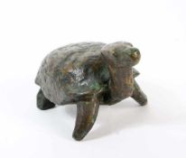 Rudolf Christian Baisch (1903 Böblingen - 1990 Mettmann) Schildkröte, 1971, Bronze, Höhe 7 cm,