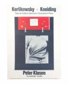 Peter Klasen (1935 Lübeck) (F) 13-tlg. Konvolut signierter Ausstellungsplakate, 1970/80er Jahre,