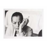 Robert Lebeck (1929 Berlin - 2014 ebenda) (F) Romy Schneider, Schwarzweiß-Fotografie, 30,5 cm x 40,5