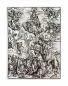 Albrecht Dürer (1471 Nürnberg - 1528 ebenda) Blatt aus 'Apokalypse': Das Tier mit den