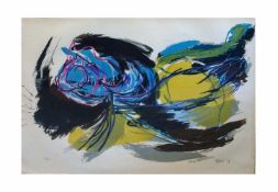 Karel Appel (1921 Amsterdam - 2006 Zürich) (F) Oiseau de l'aube, Farblithografie auf Johannot-