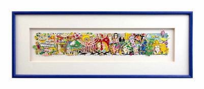 James Rizzi (1950 New York City - 2011 ebenda) All you need is love, food, money, air, and a lot