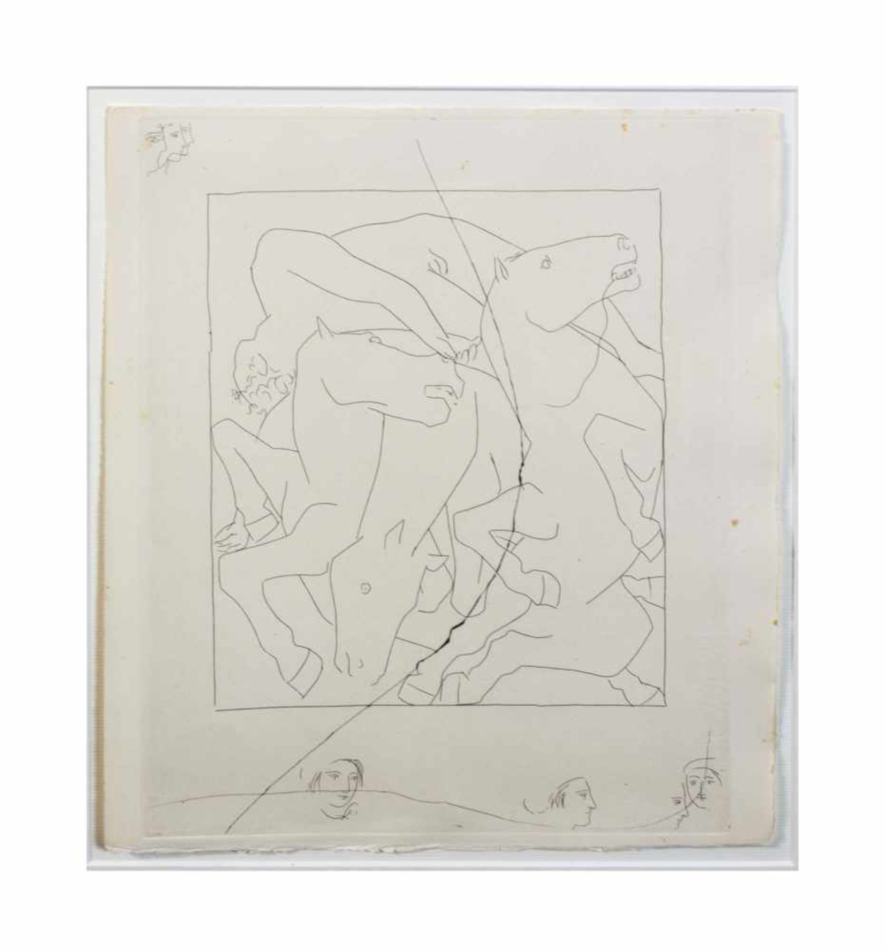Pablo Picasso (1881 Malaga - 1973 Mougins) (F) Blatt aus Metamorphosen von Ovid, Radierung auf