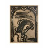 Georges Rouault (1871 Paris - 1958 ebenda) (F) Jesus honni, Aquatintaradierung auf Papier, 1930,