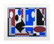 Victor Vasarely (1908 Pecs - 1997 Annet-sur-Marne) (F) Abstrakte Komposition, Farbserigrafie auf