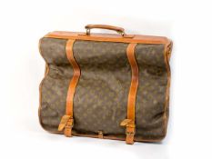 Louis Vuitton Kleidersack Frankreich, Monogram Canvas, Leder, cognacfarbene Lederdetails,