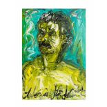 Antonius Höckelmann (1937 Oelde - 2000 Köln) (F) Selbstportrait, Öl auf Leinwand, 100,3 cm x 70