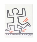 Keith Haring (1958 Kutztown - 1990 New York) 4 von 6 Blättern aus der Bayer Suite, Farboffset auf