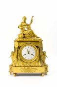 Louis XV-Kaminuhr Frankreich, Pierre Millot, königlicher Uhrmacher in Paris, um 1760, Bronze,