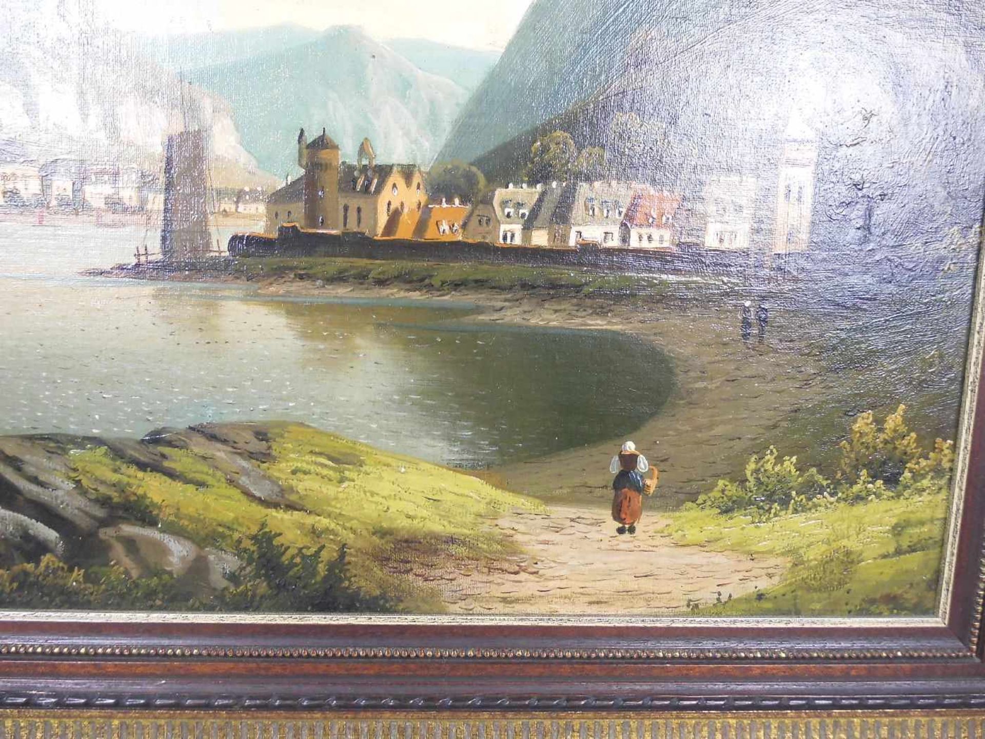 ANONYMUS (deutscher Maler des 19./20. Jh.), Gemälde / painting: "Rheinvedute mit Stadtansichten - Bild 2 aus 3