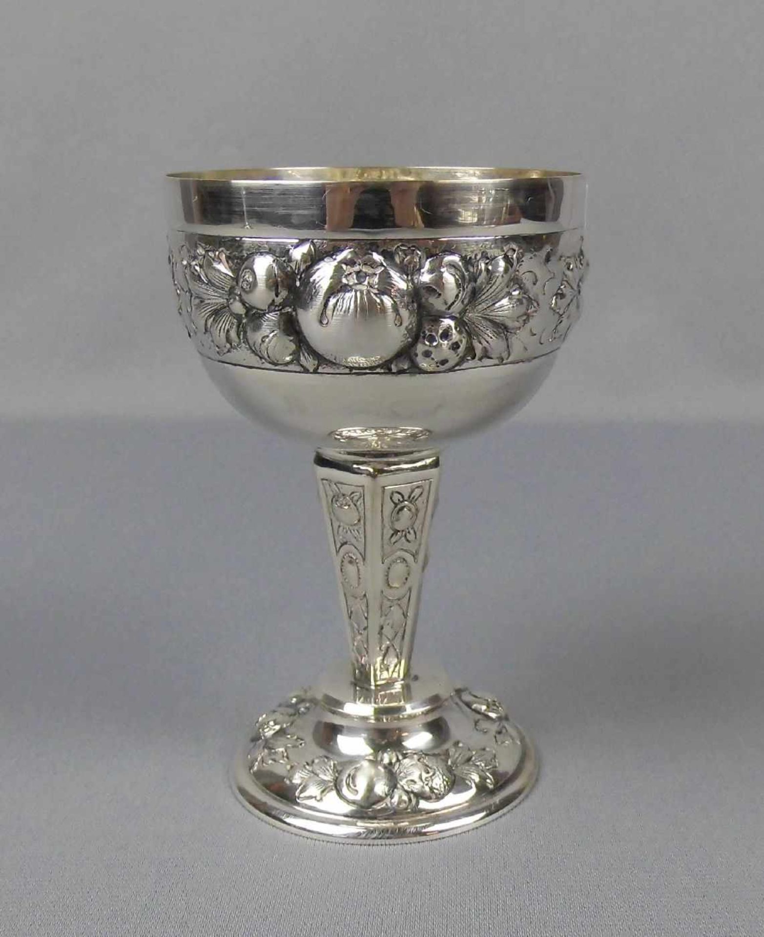 KELCH / POKAL / goblet, 800er Silber (130 g), deutsch, gepunzt mit Halbmond, Krone und - Bild 2 aus 5