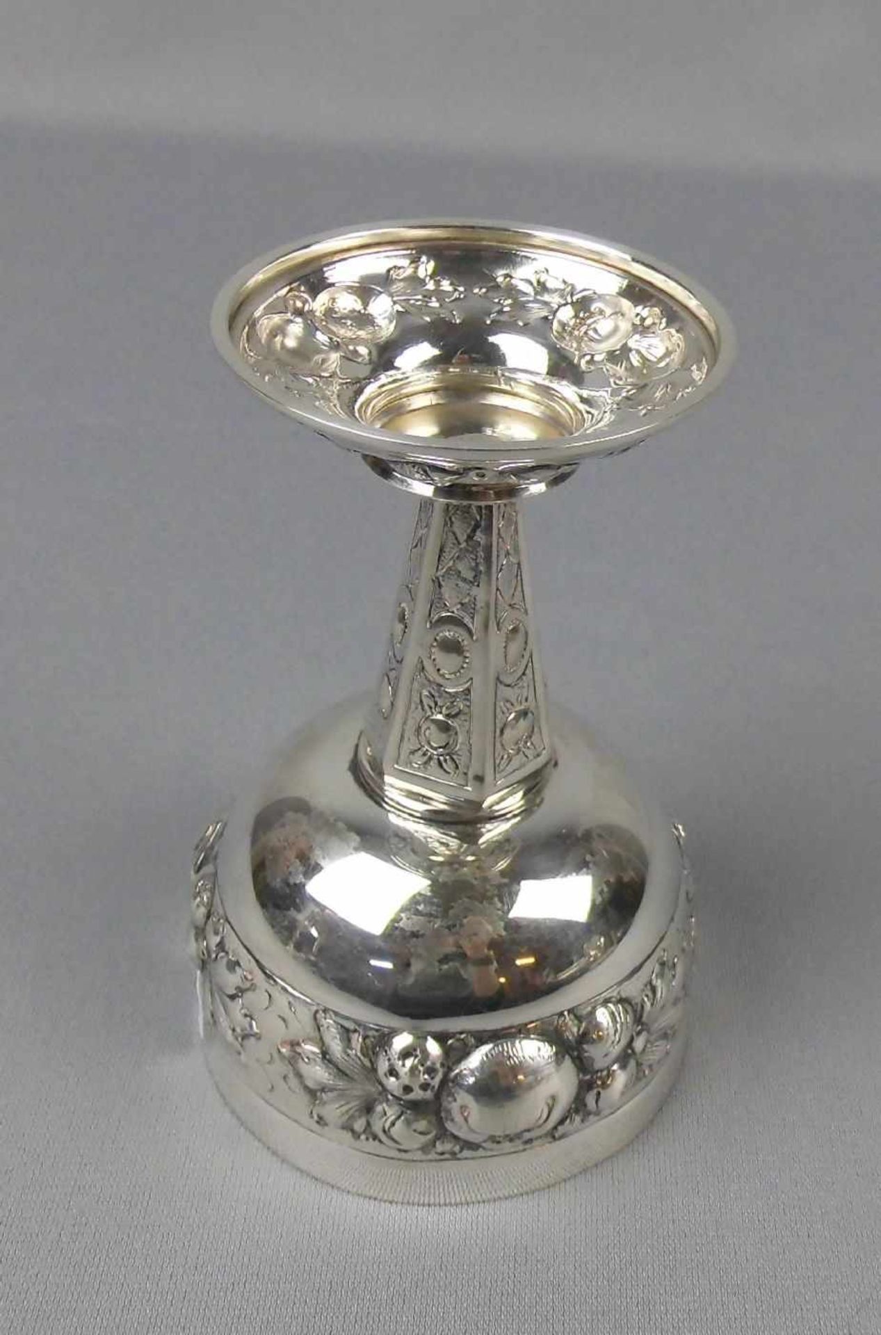 KELCH / POKAL / goblet, 800er Silber (130 g), deutsch, gepunzt mit Halbmond, Krone und - Bild 4 aus 5