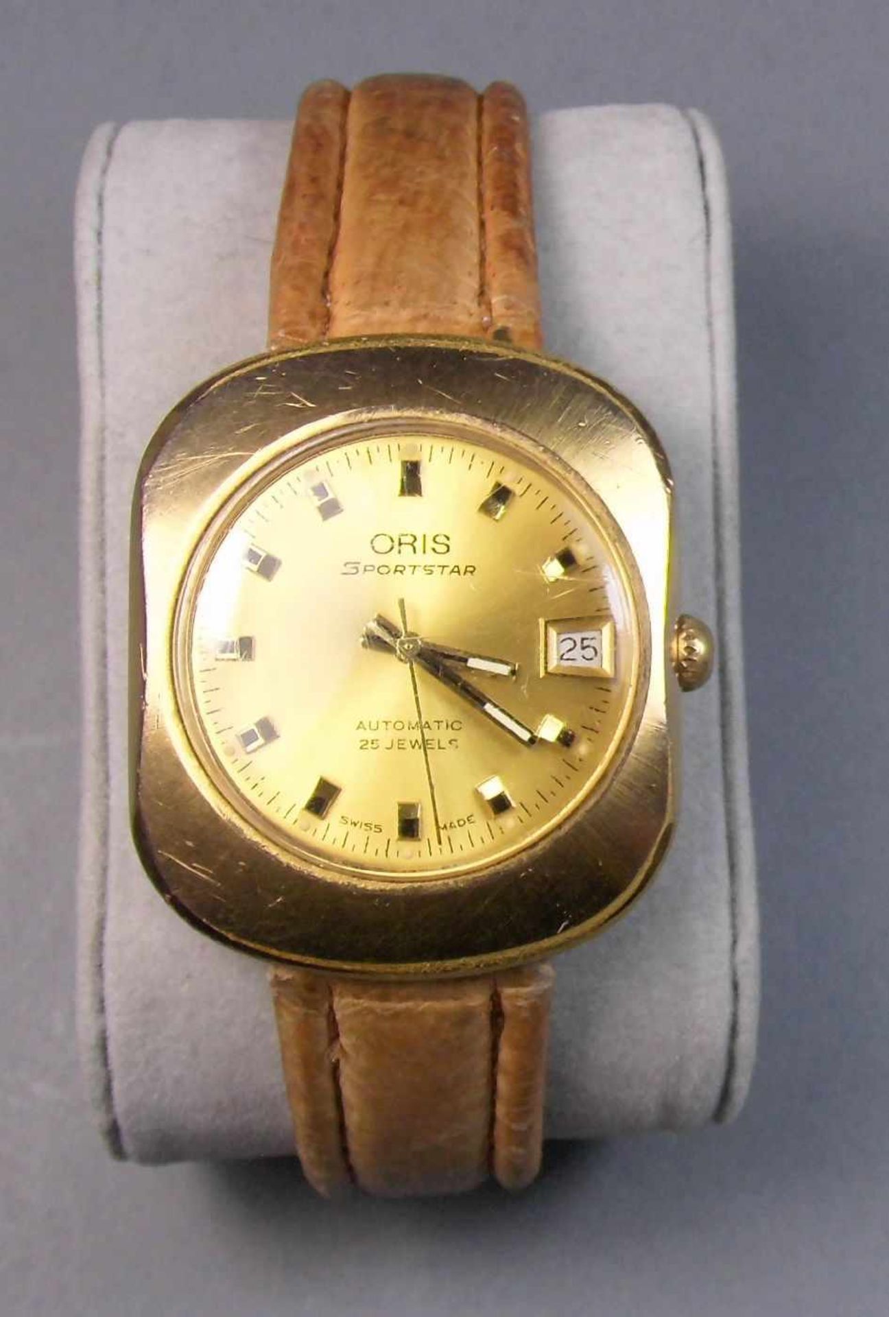 VINTAGE ARMBANDUHR ORIS "SPORTSTAR" AUTOMATIC / wristwatch, Swiss made, vergoldetes