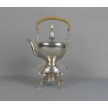 TEEKANNE AUF RECHAUD / teakettle on stand, Sterlingsilber (1240 g), Providence / USA, Firma "