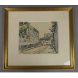 CHERVIN, LOUIS (Paris 1905-1969 ebd.), Zeichnung / Skizzenblatt / sketch: "Rue des Paules",