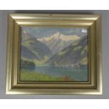 KLINGSBÖGL, HERMANN (Wien 1874 - 1943 Schwarzach), Gemälde / painting: "Zell am See", Öl auf