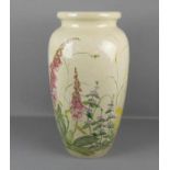 GROSSE VASE / BODENVASE, Keramik, Merkurmarke Manufaktur Villeroy & Boch, Mettlach. Balusterform,