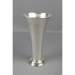 GROSSE VASE / big silver vase, 835er Silber (336,27 g), deutsch, gepunzt mit Halbmond, Krone,