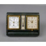 JAEGER LECOULTRE REISE - UHR MIT BAROMETER UND THERMOMETER, Schweiz, 1940er Jahre, in grüner, klapp-