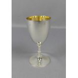 POKAL / WEINKELCH / WEINBECHER/ wine cup, Sterlingsilber (150,55 g), England / Sheffield, 1877,