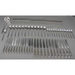 UMFANGREICHES WILKENS - BESTECK / silver cutlery, 800er Silber, Gewicht (ohne Speise- u.