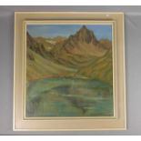 DEUTICKE-SZABO, CHRISTA (1895-1958), Gemälde / painting: "Alpensee", Öl auf Leinwand / oil on