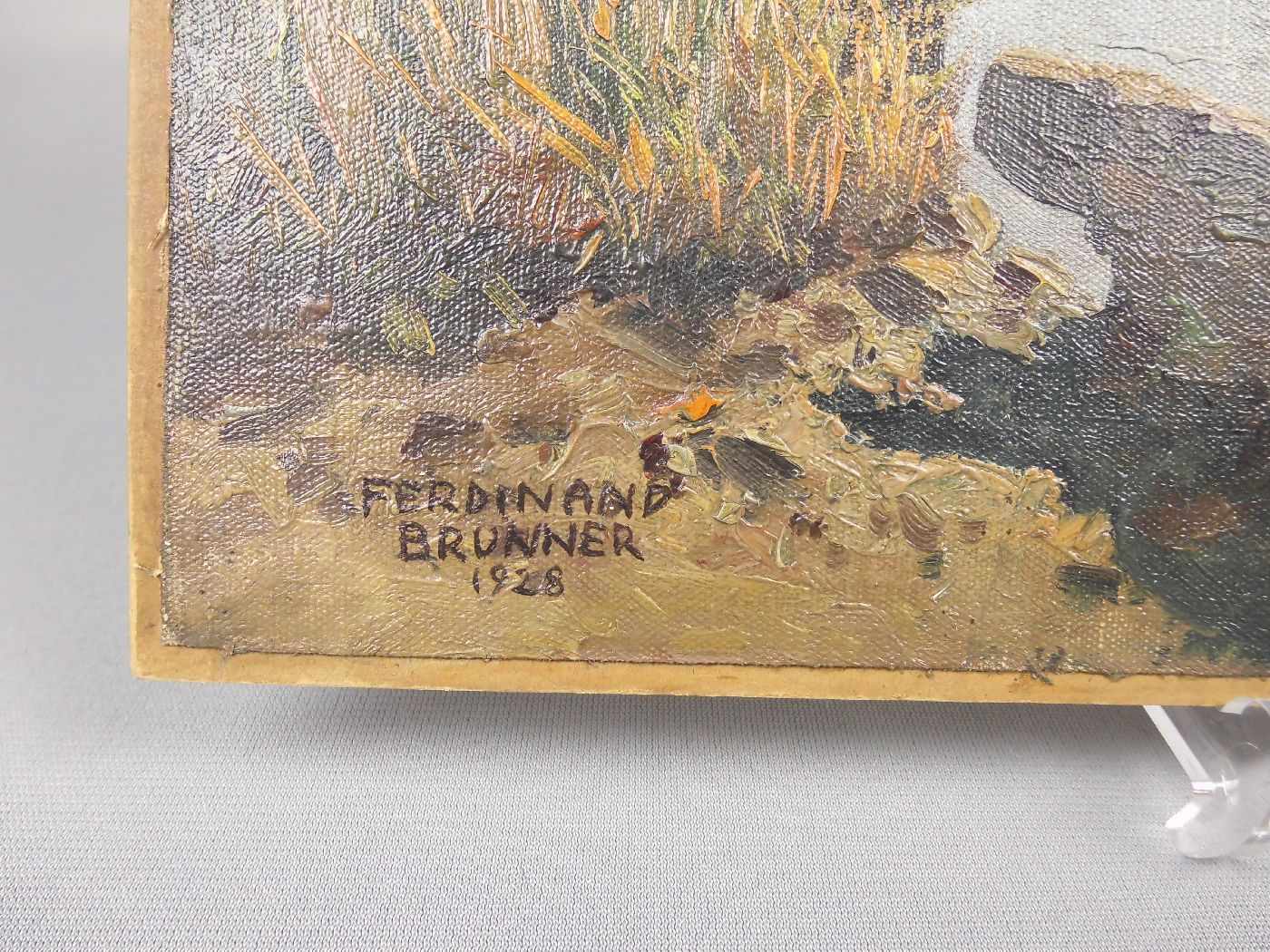 BRUNNER, FERDINAND (Wien 1870-1945 ebd.), Gemälde / painting: "Niederländische Landschaft mit - Image 2 of 3